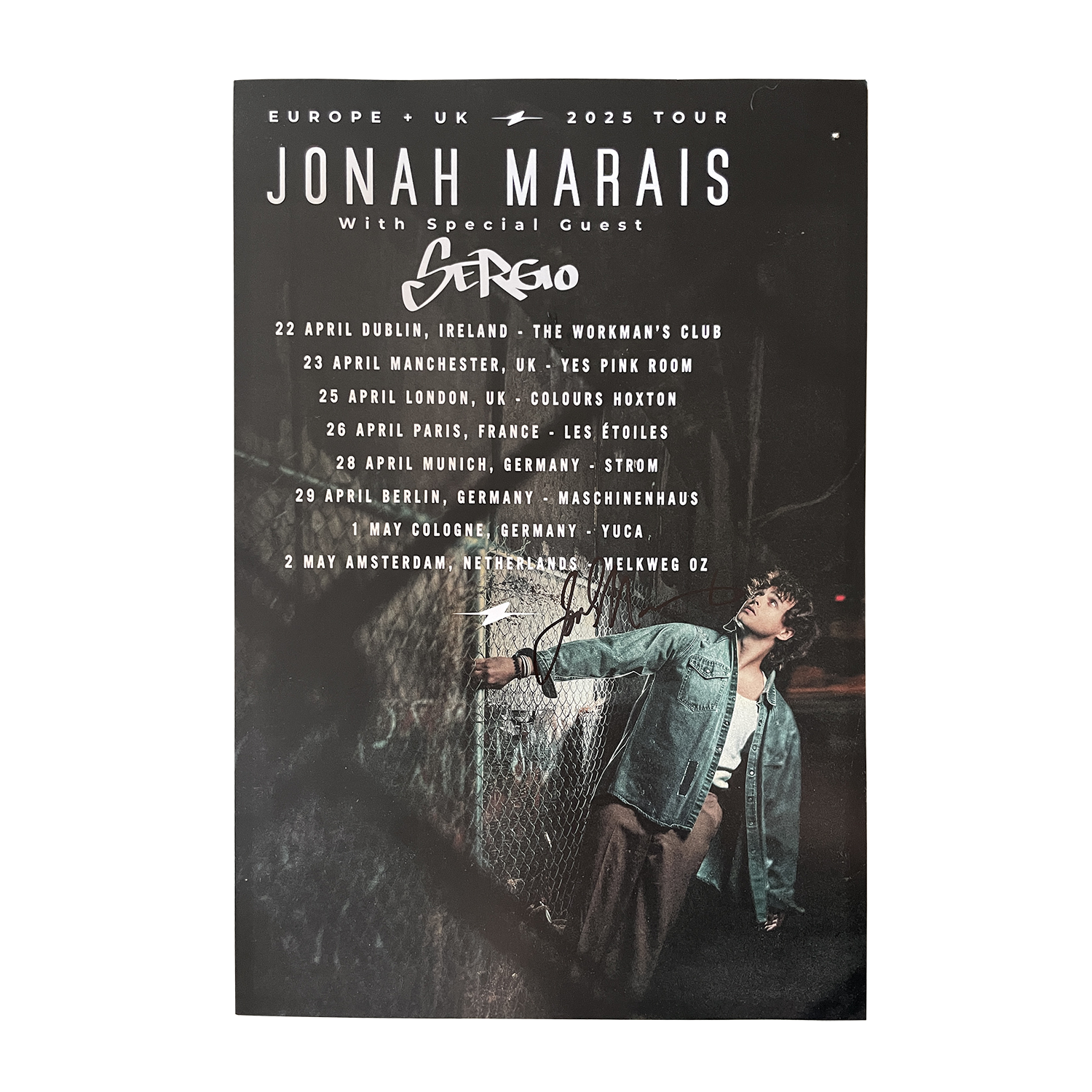 Autographed 2025 European Tour Poster