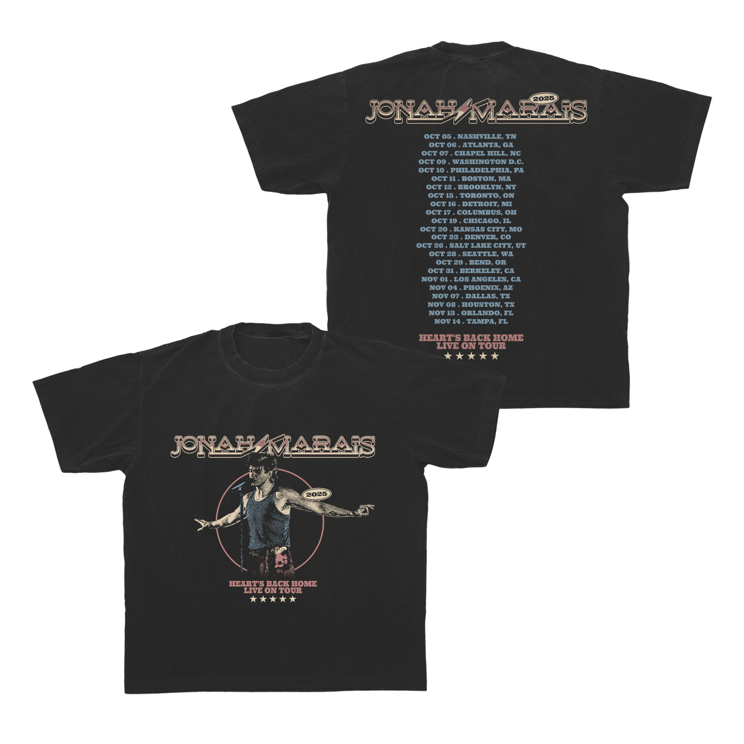 Hearts Back Home 2025 Tour Tee